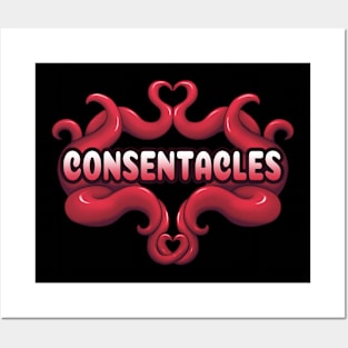 Red Consentacles Posters and Art